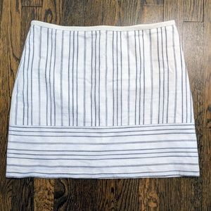 Madewell Gamine Blue Stripe Play Skirt